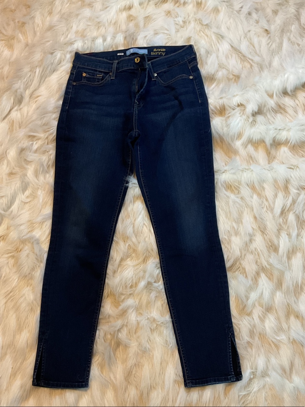 7 For All Mankind Dark Indigo Skinny Jeans